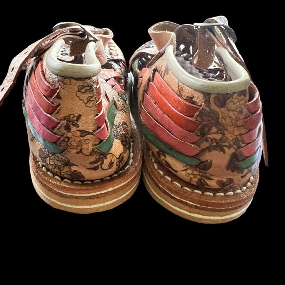 Artesanias Sand Jose Floral Boho Sandals Youth 2 - Picture 8 of 9